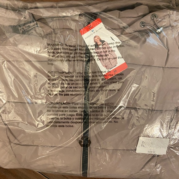 New Andrew Marc Long stretch parka - Picture 6 of 8